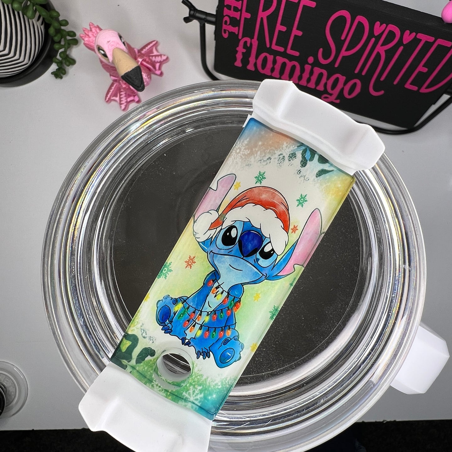 Christmas Alien Tumbler Tag